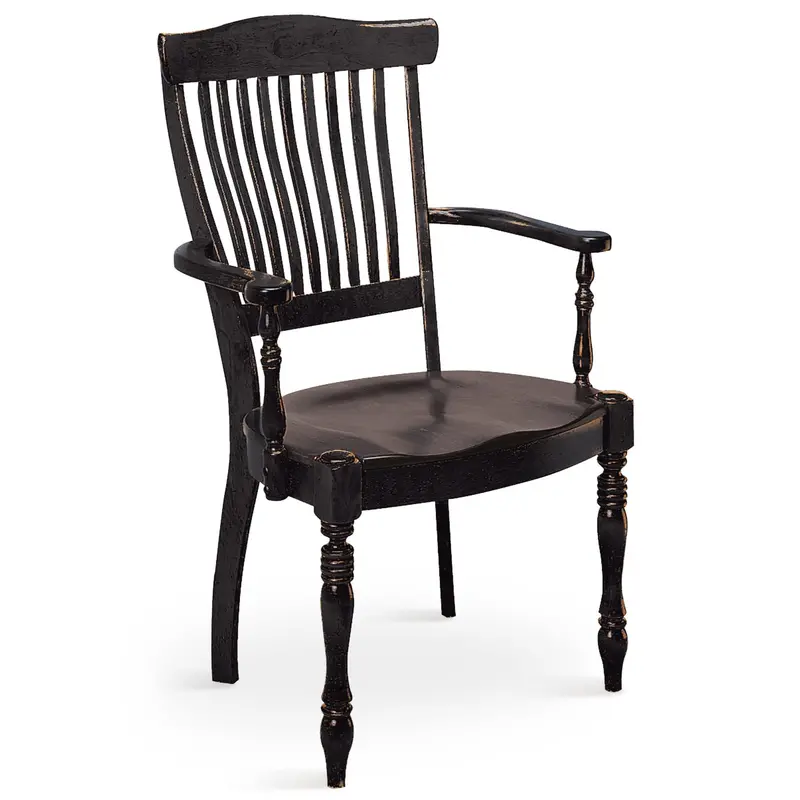 Antiguan Armchair Featuring Comfortable Padding And Wood Accents 1