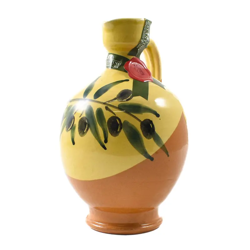 Antique-Style Puglian Evoo In Brown Amphora Bottle – 500Ml 1