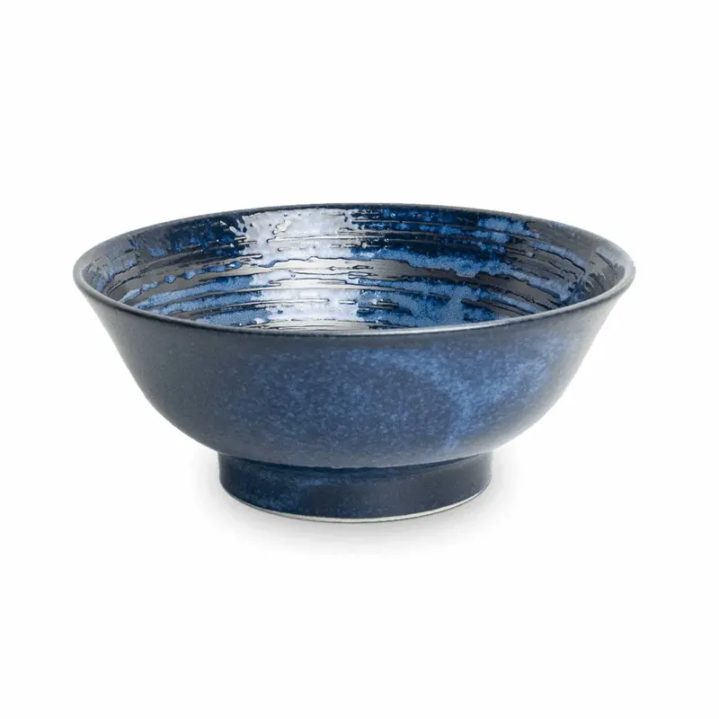 Aoi Maru Ramen Bowl – 22 Cm Navy Blue Round Serving Bowl 1