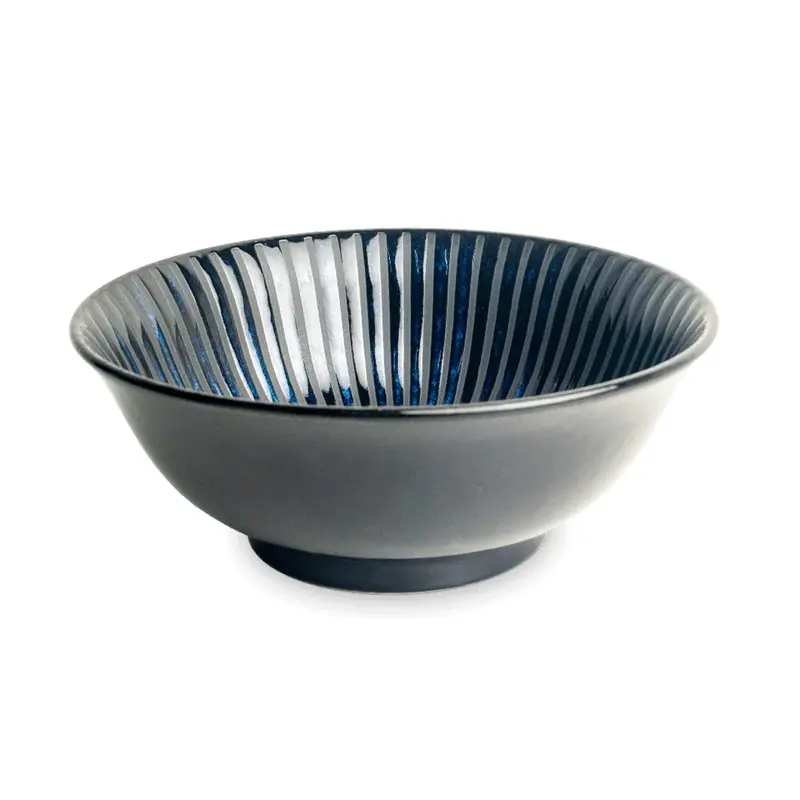 Aoi Sen Ramen Bowl – 22 Cm Indigo-Toned Ceramic Bowl 1