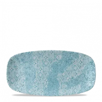 Aquamarine Medium-Tile Chef’S Oblong Plate – 11.75 X 6 Inches, Pack Of 12 1