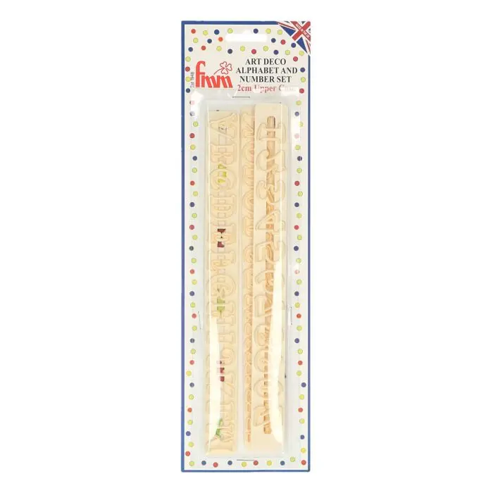Art Deco Uppercase Alphabet And Number Cutter Collection 1