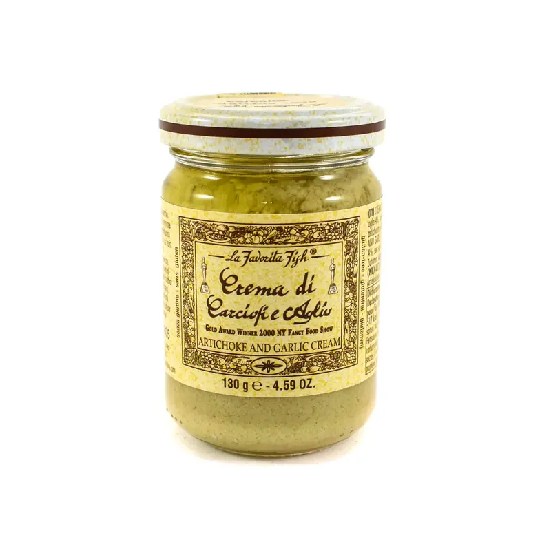 Artichoke & Garlic Cream By La Favorita – 130G Gourmet Spread 1