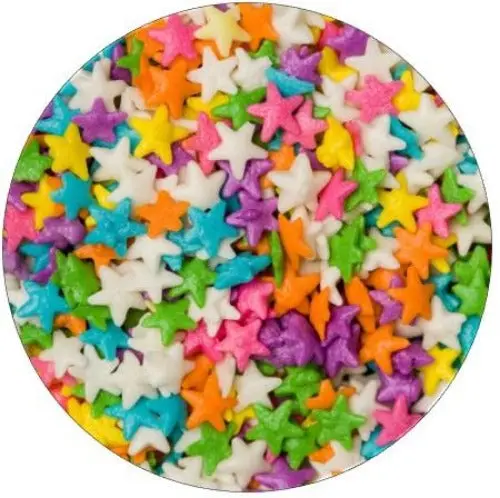 Assorted Star-Shaped Quin Sprinkles 1