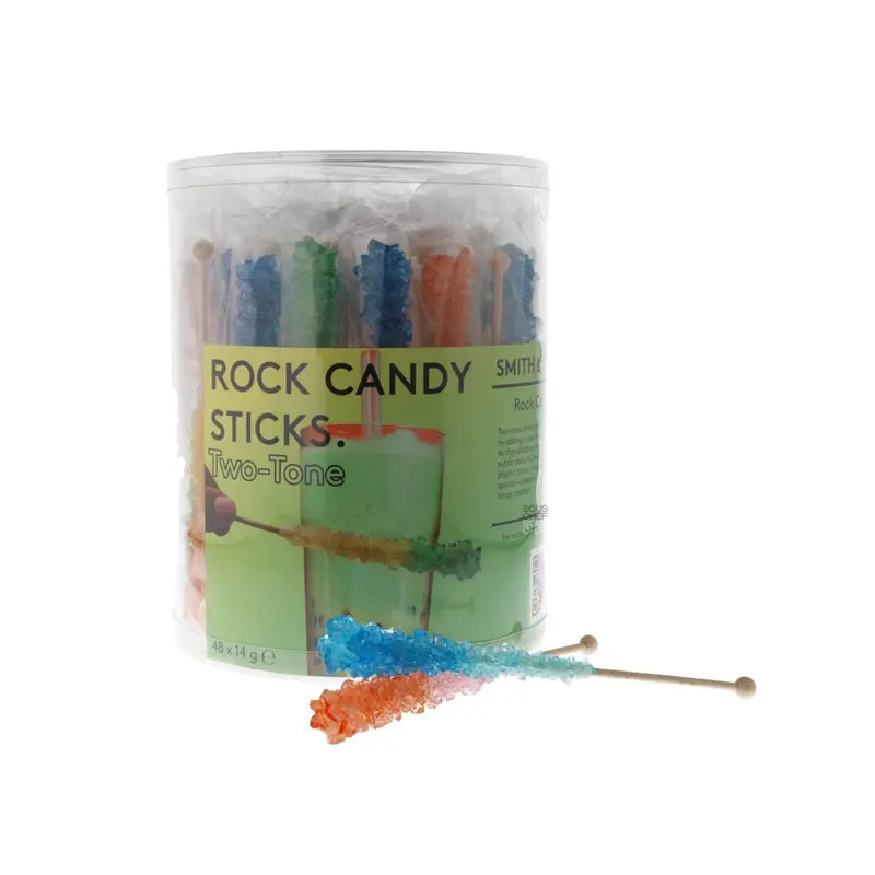 Assorted Two-Tone Rock Candy Sticks – Pack Of 36 1