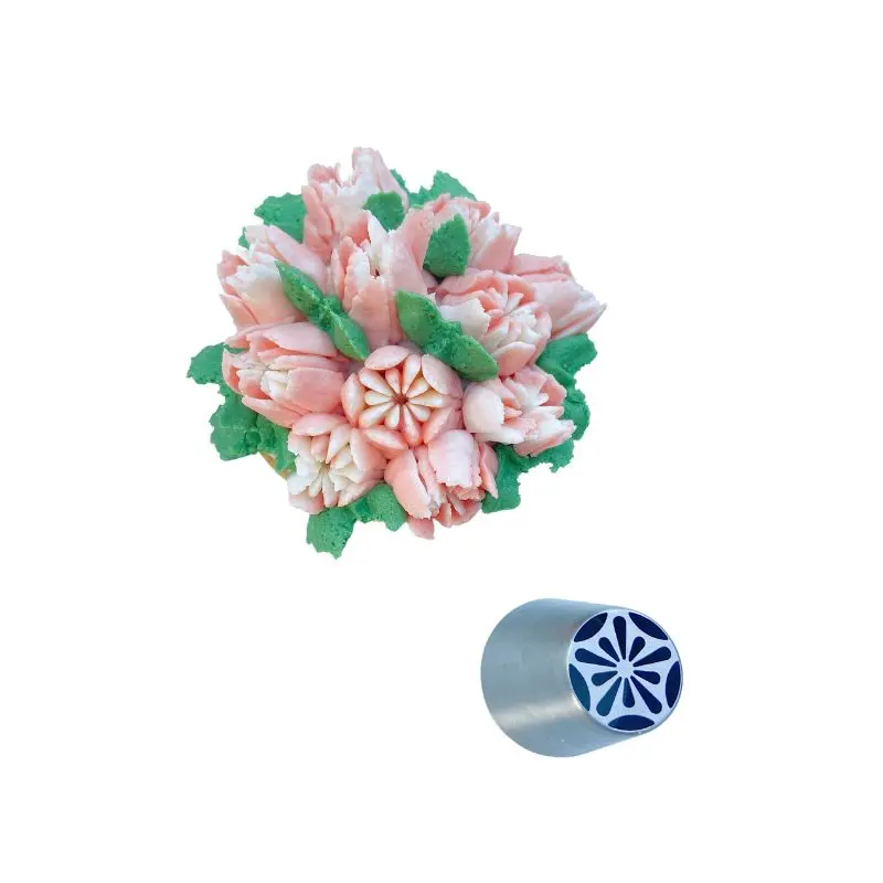 Ateco Stainless Steel Floral Piping Tips Set For Cake Decorating 1