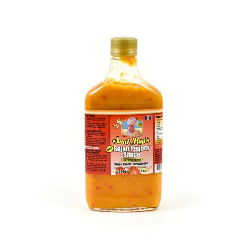 Aunt May’S Bajan Pepper Sauce – Caribbean Hot Sauce, 340G 1