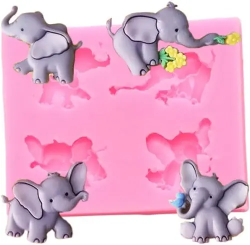 Baby Elephant Silicone Chocolate Mold 1
