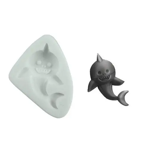 Baby Shark Character Silicone Chocolate Mold 1