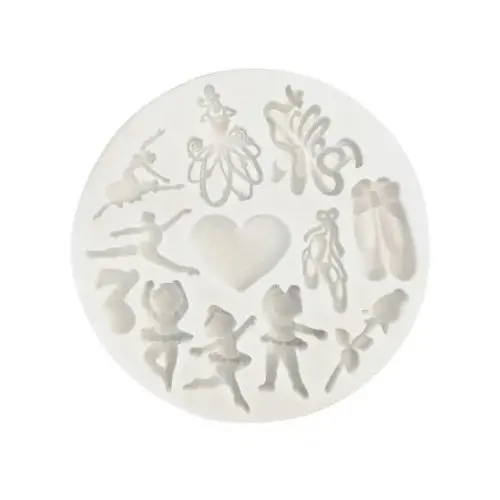 Ballet Dancer And Pointe Shoe Silicone Mold 1