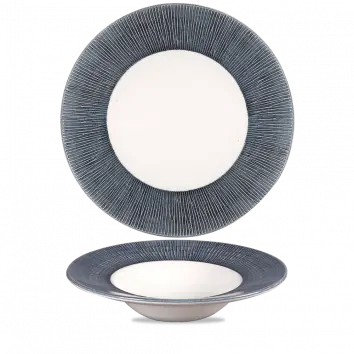 Bamboo Spinwash Mist Wide-Rim Serving Bowl – 11 Inch, Pack Of 12 1