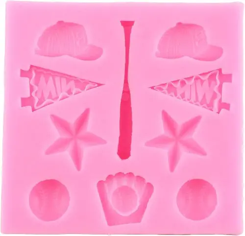 Baseball-Inspired Silicone Candy Mold Assortment 1