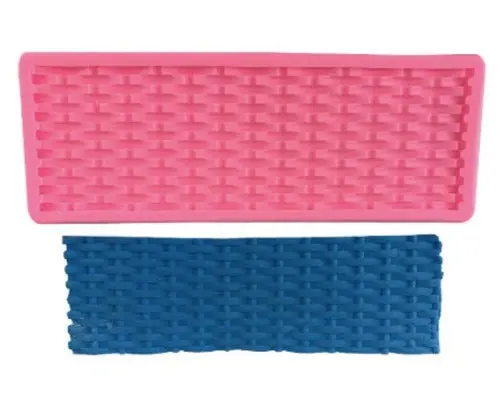 Basketweave Border Silicone Mold – 2-Inch Tall 1