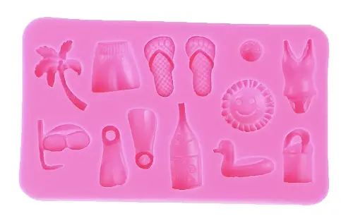 Beach-Themed Silicone Dessert Mold Set 1