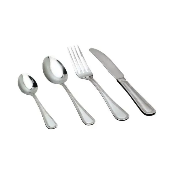 Bead-Finished Stainless Steel Dessert Fork – Pack Of 12 1