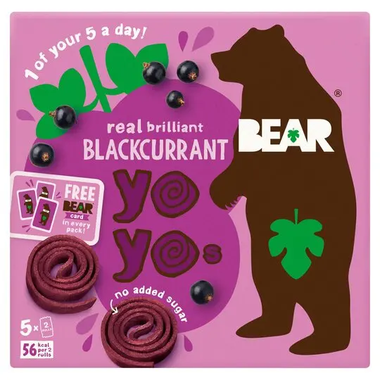 Bear Blackcurrant Yo Yos Variety Pack – 6 Boxes (5 × 20G Each) 1