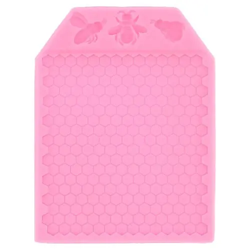 Bee And Honeycomb Pattern Silicone Mold 1