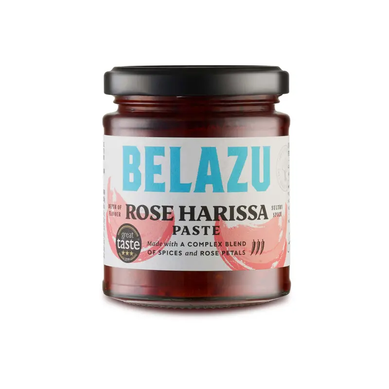 Belazu Rose Harissa Paste – 170G Fragrant North African Chili Condiment 1