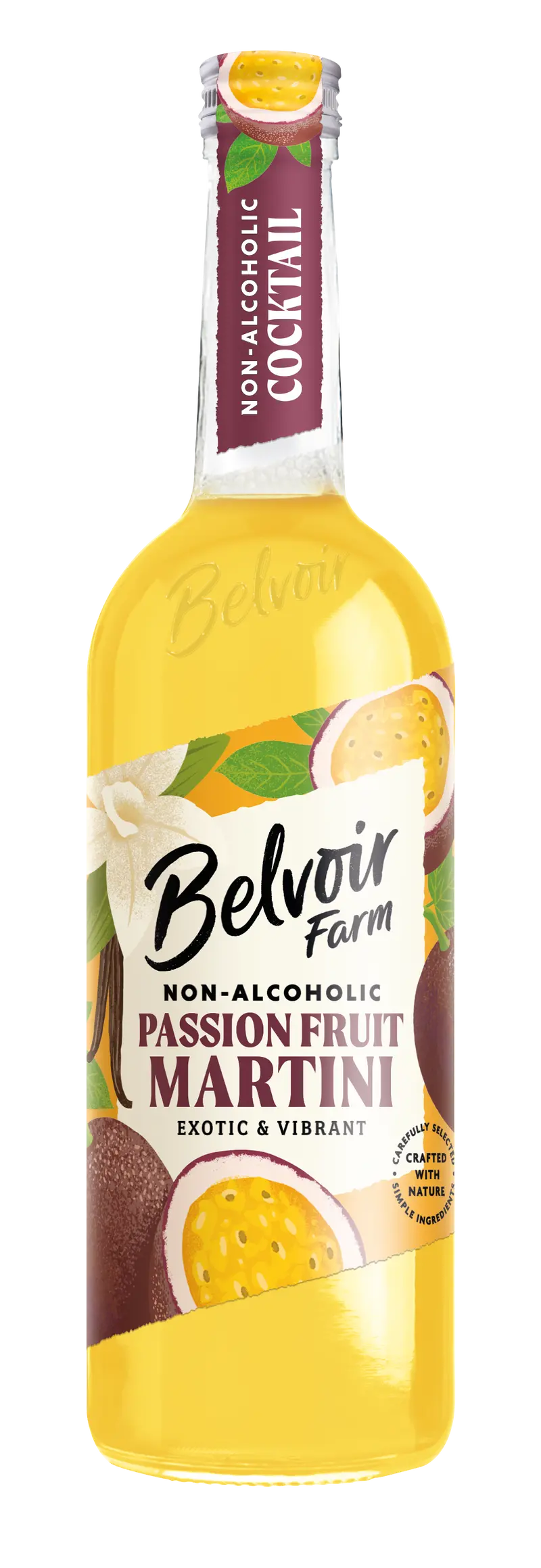Belvoir Alcohol-Free Passionfruit Martini Mocktail – 6 × 750Ml Bottles 1