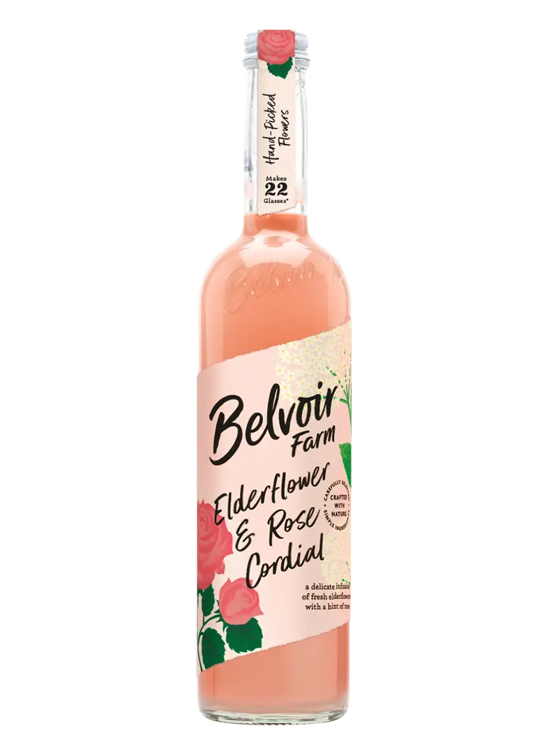 Belvoir Elderflower & Rose Cordial – 6-Bottle Pack, 500Ml Each 1