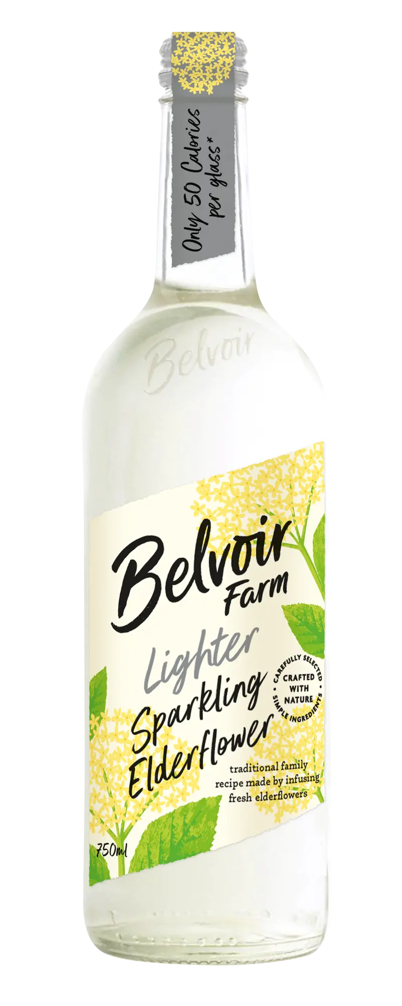 Belvoir Light Sparkling Elderflower Drink – 6 × 750Ml Bottles 1