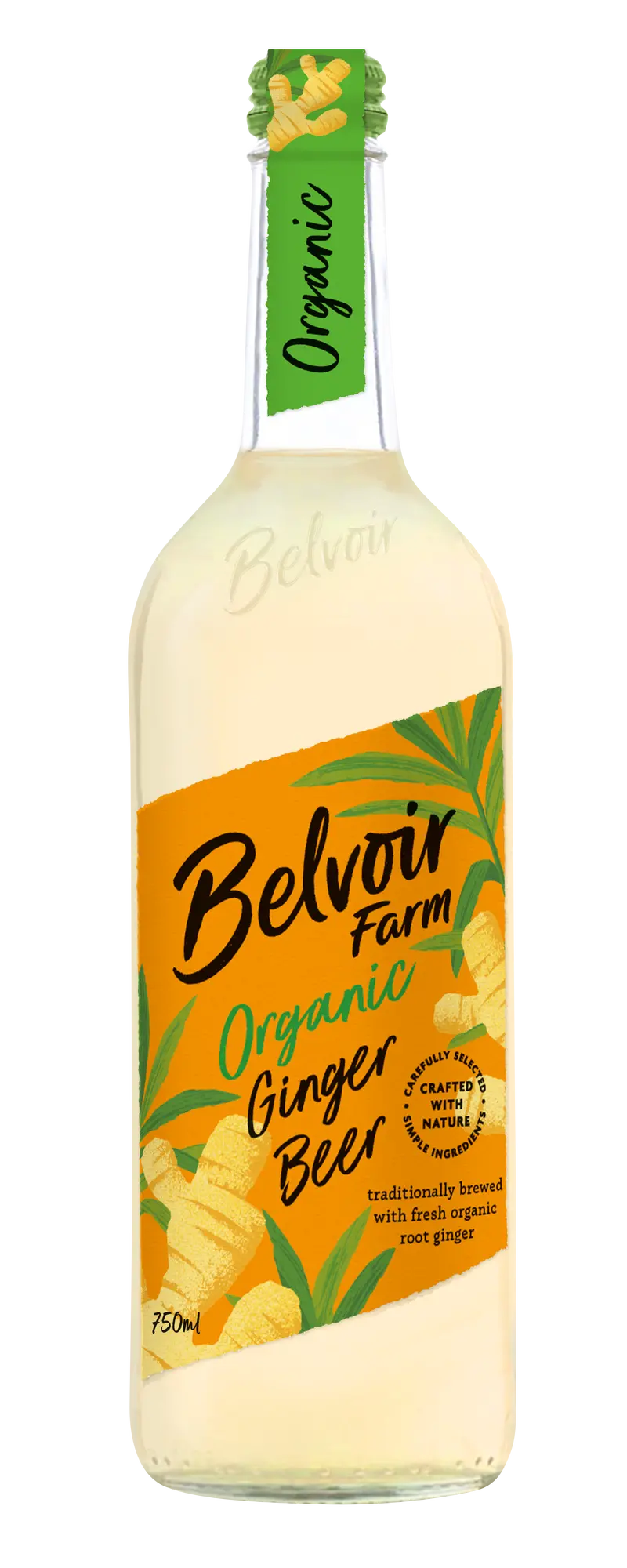 Belvoir Organic Ginger Beer – 6 × 750Ml Bottles 1