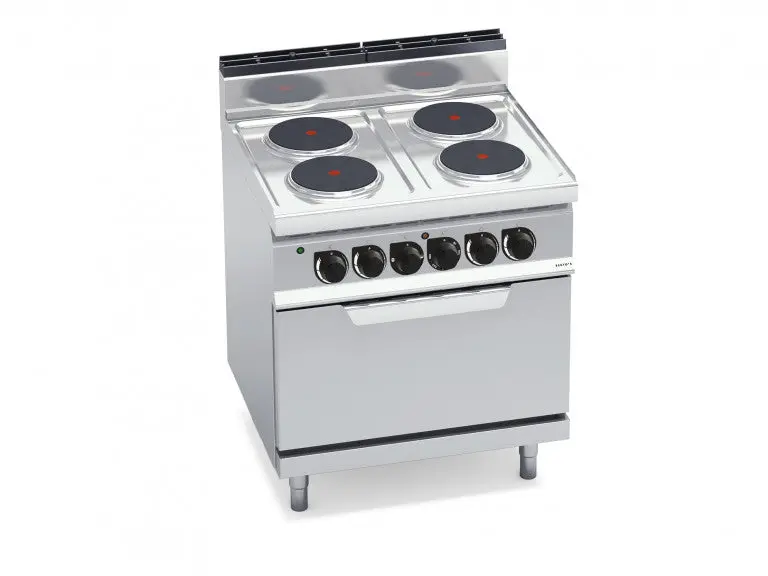 Bertos E7P4+Fe1 Second-Hand 4-Zone Electric Cooktop 1