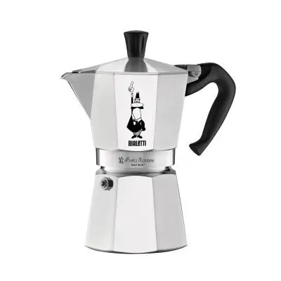 Bialetti Moka Express 6-Cup Stovetop Espresso Maker (Aluminum) 1