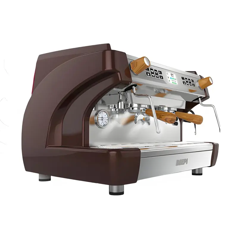 Biepi Mc-1 Barista Pro Dual Group Espresso Machine – Elegant Walnut Design 1
