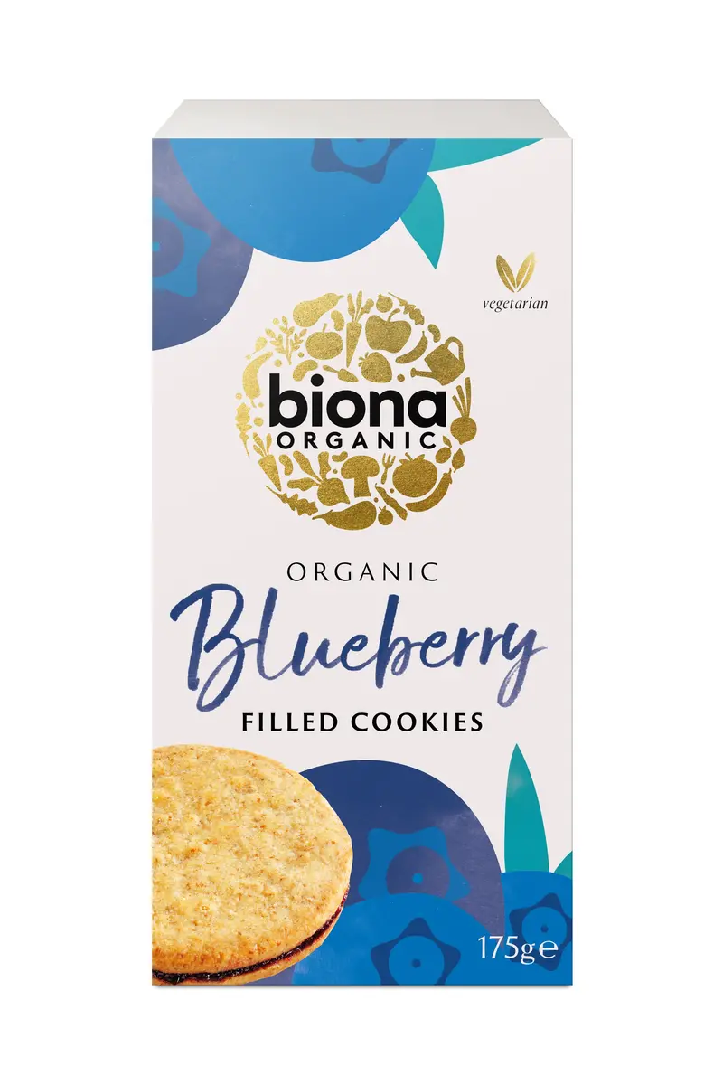 Biona Organic Blueberry-Filled Cookies – 12 X 175G 1