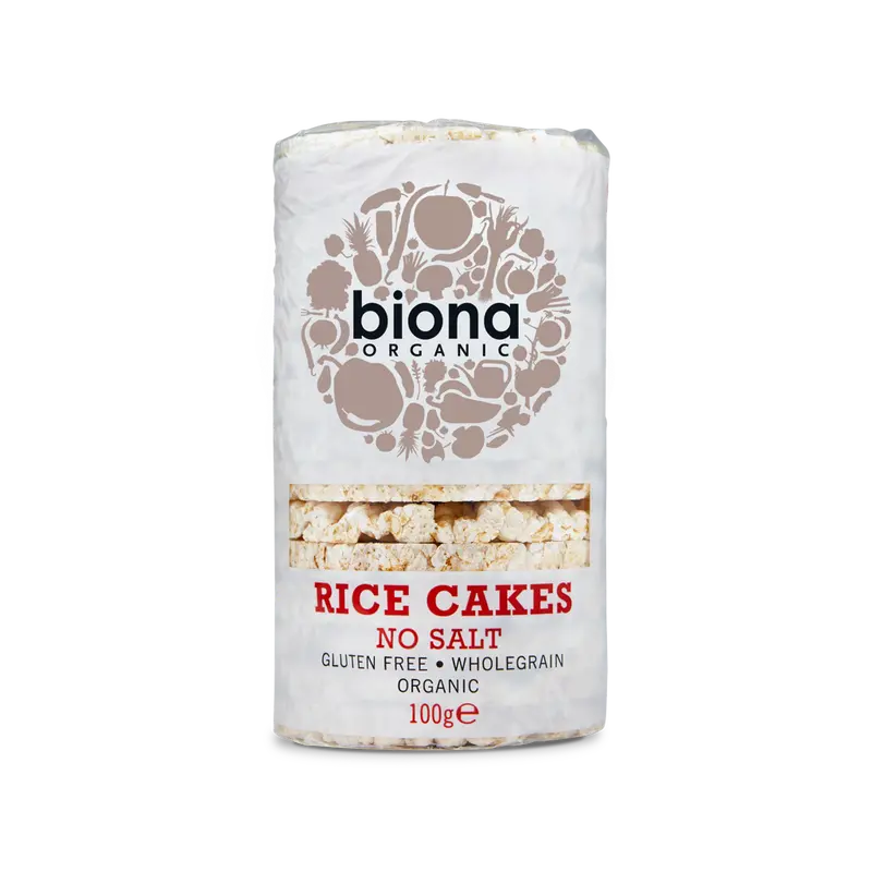 Biona Unsweetened & Unsalted Rice Cakes – 12-Pack (100G Each) 1