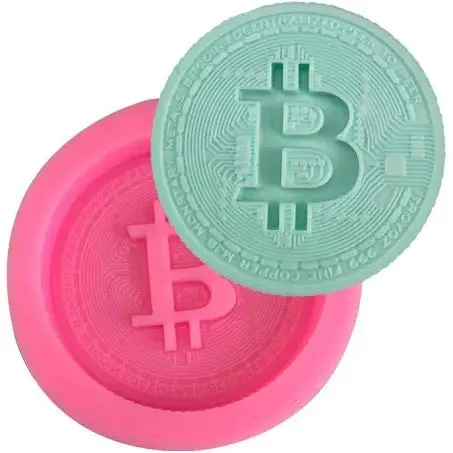Bitcoin-Design Silicone Baking Mold 1