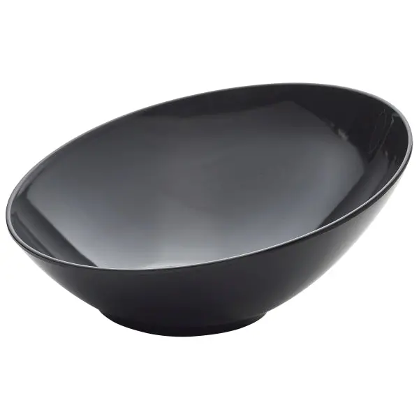 Black Melamine Slanted Buffet Bowl – 30 X 29 X 13Cm, Single Unit 1