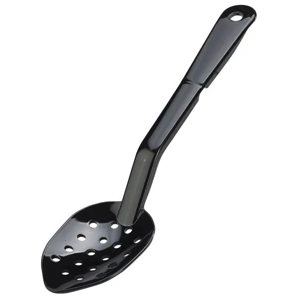 Black Polycarbonate Perforated Serving Spoon – 11 Inch 1