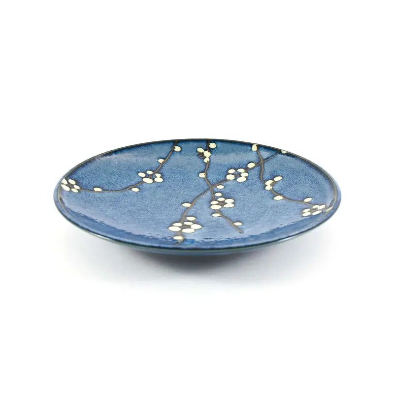 Blue Sakura-Inspired Side Plate – 22.5Cm Diameter 1