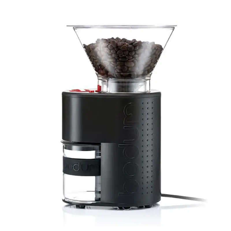 Bodum Bistro Adjustable Electric Burr Coffee Grinder – Black, Precision Milling 1