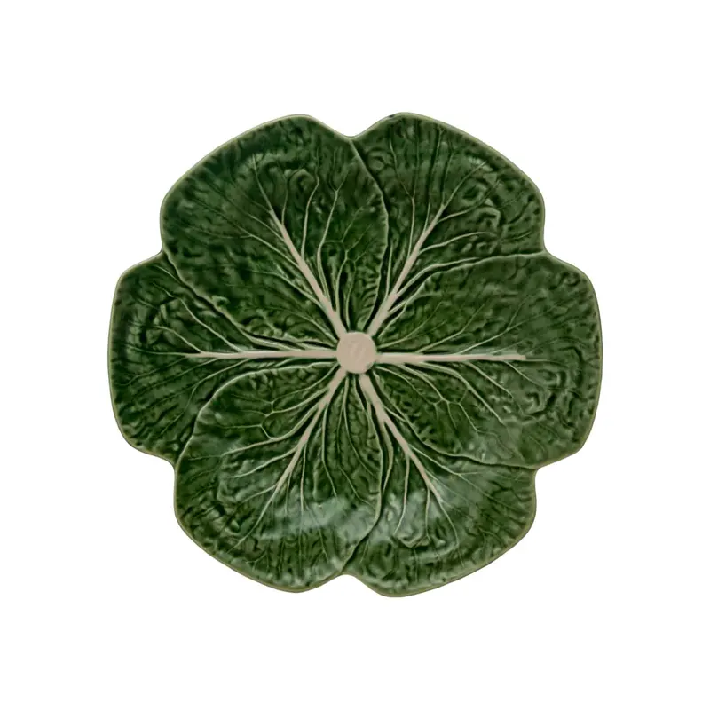 Bordallo Pinheiro Cabbage-Shaped Dinner Plate – Botanical Ceramic Tableware, 26Cm 1