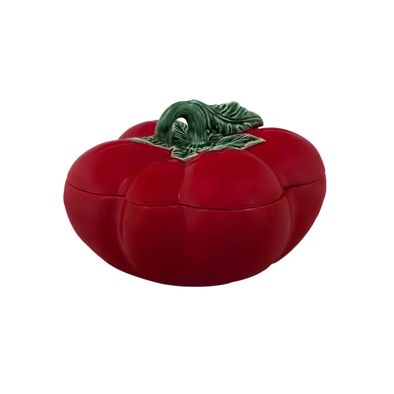 Bordallo Pinheiro Tomato-Shaped Tureen – Handcrafted Ceramic, 4.5L 1