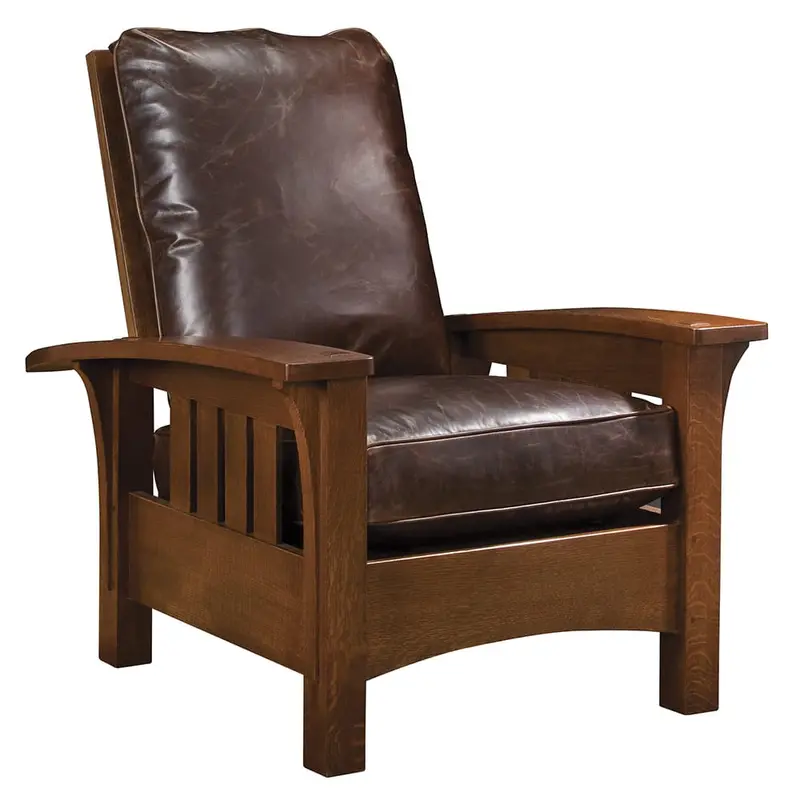 Bow-Arm Morris Chair With Removable Cushion 2