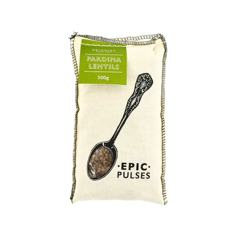 Brindisa Epic Pardina Lentils In Reusable Cotton Sack – 500 G 1