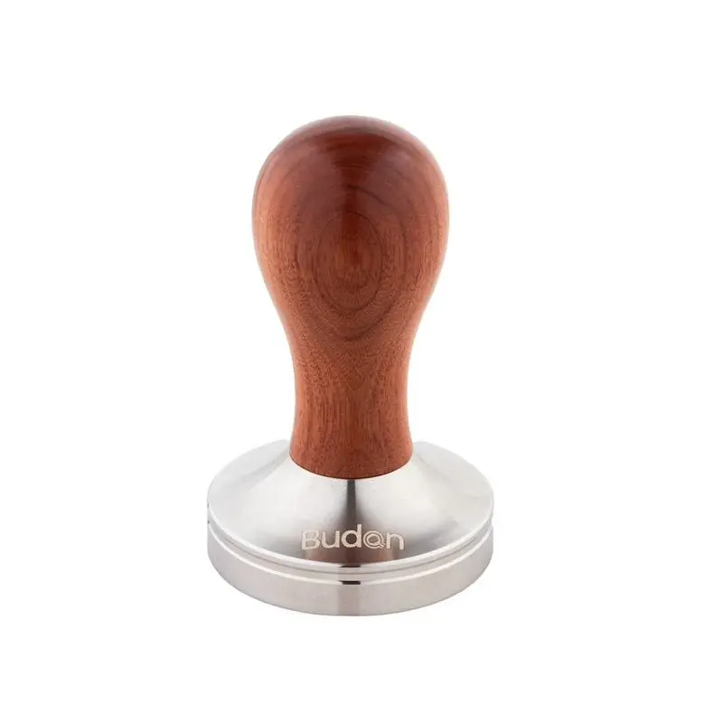 Budan Wooden-Handle Espresso Tamper With Stainless Steel Base 1