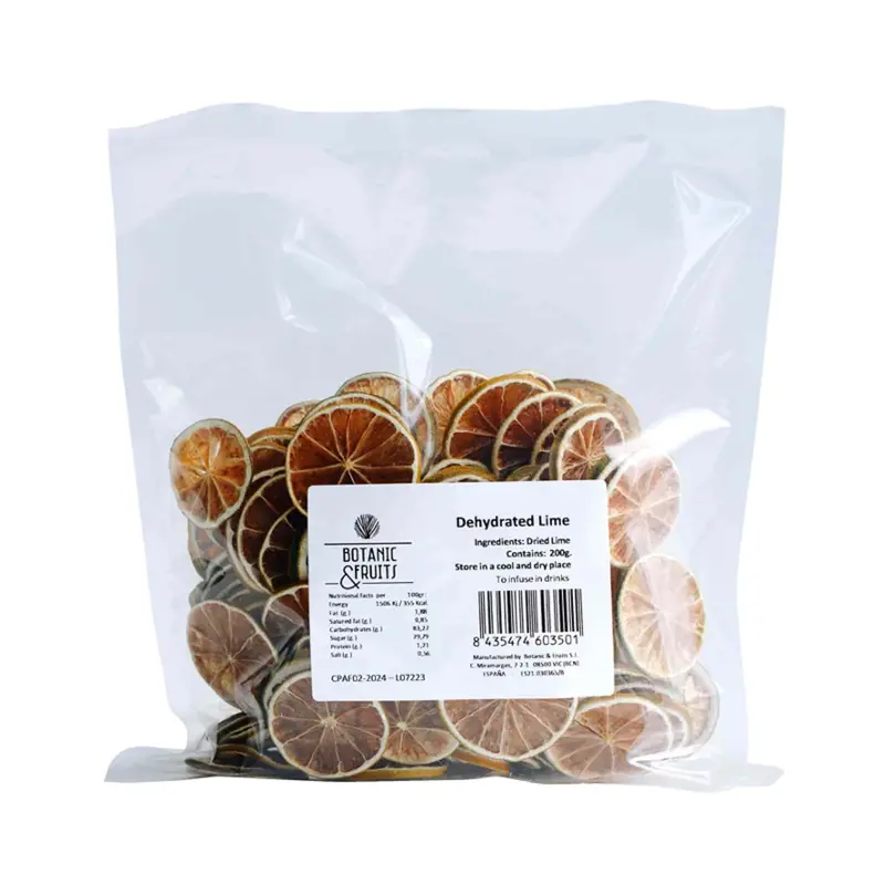 Bulk Dried Lime Slices – 200G Resealable Pack 1