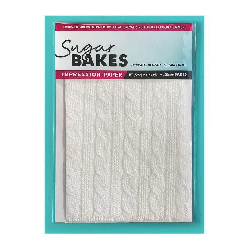 Cable Knit Texture Impression Paper – 4" X 6" 1