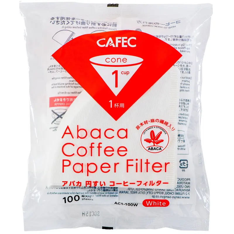 Cafec Abaca Paper Filter Cup – Size 1 1
