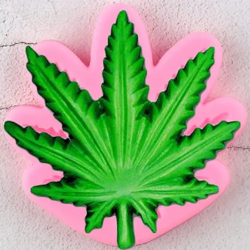Cannabis Leaf Design Silicone Mold 1