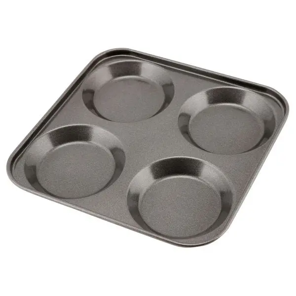 Carbon Steel Non-Stick 4-Cup Yorkshire Pudding Tray – Single Unit 1