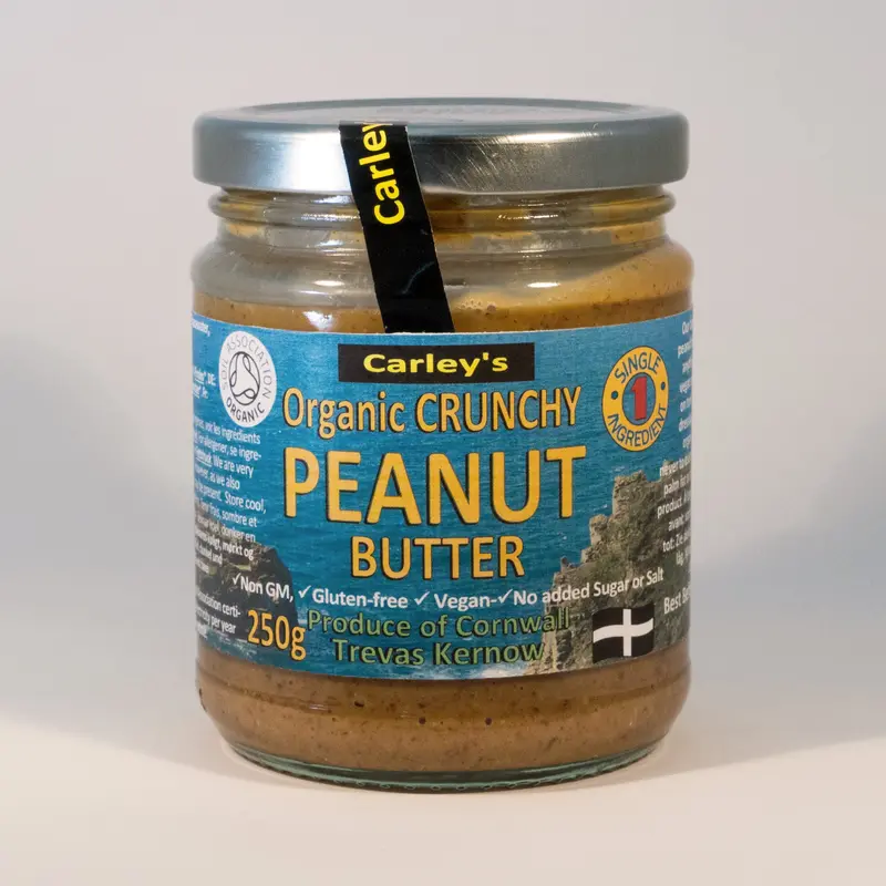 Carley'S Organic Crunchy Peanut Butter – 6 × 250G Jars 1