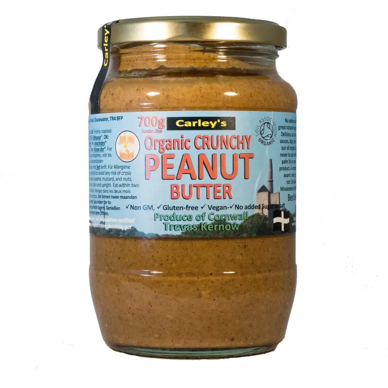 Carley'S Organic Crunchy Peanut Butter – 6 × 700G Jars 1