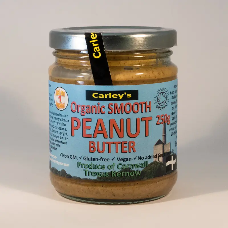 Carley'S Organic Smooth Peanut Butter – 6 × 250G Jars 1