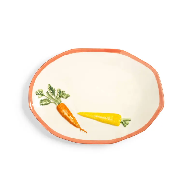 Carrot-Inspired Ceramic Serving Platter – 40 Cm Diameter 1